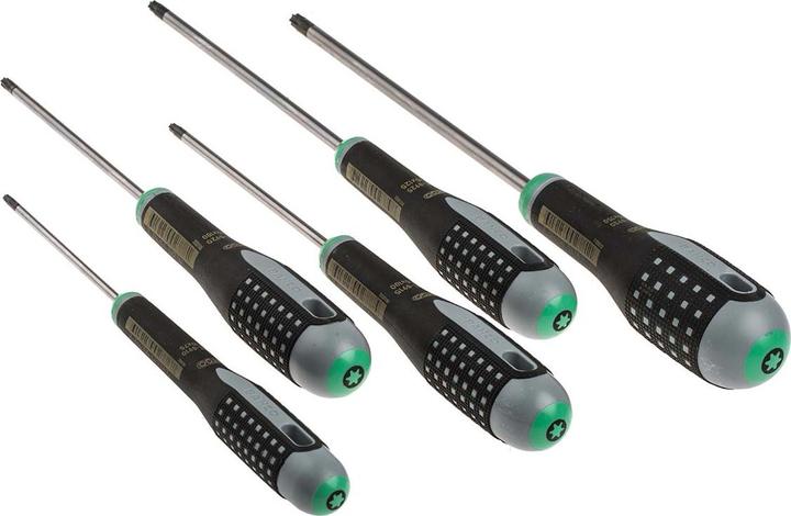 Produktbild Bahco ERGO Schraubendreher-Satz für TORX-Schrauben mit Gummigriff - 5-teilig (TX)