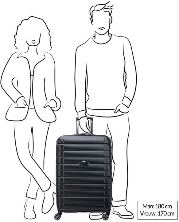 Actual product image Delsey Shadow 5.0 Expandable 75 cm Luggage, Blue (106 l)