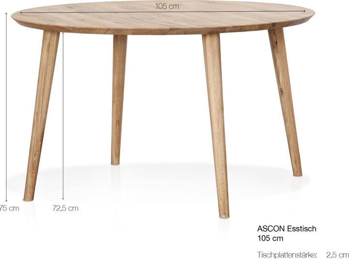Actual product image Möbel-Eins Ascon (105 x 105 x 75 cm)