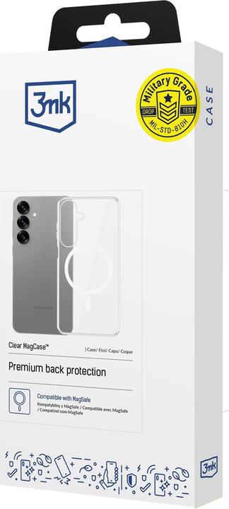 Actual product image 3MK MagCase Sam S25 przezroczysty/clear kompatybilne z MagSafe (Samsung Galaxy S25)