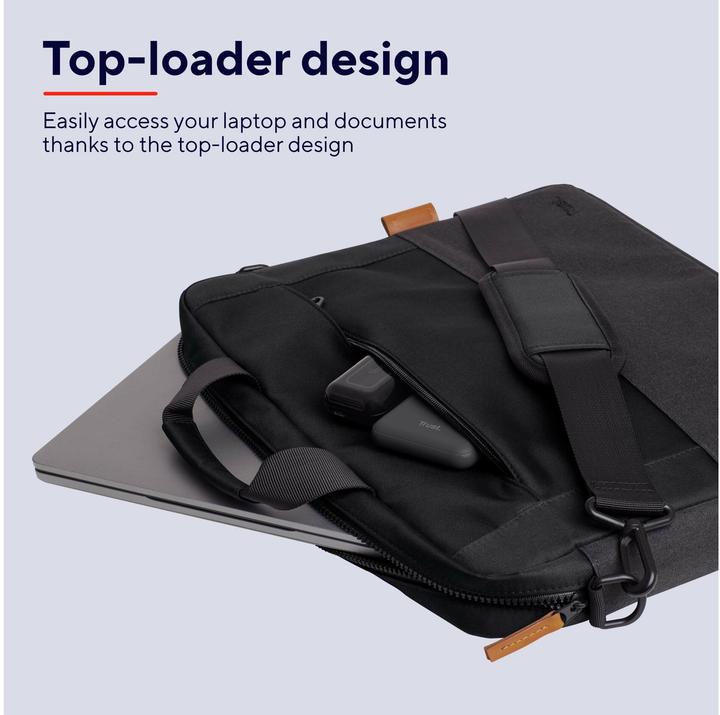 Produktbild Trust Lisboa 16 Laptop Bag - Black (16", Universal)