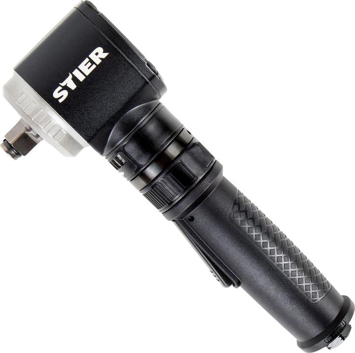 Stier Haakse slagmoersleutel 19-WSS 1/2 inch aandrijving extra kort