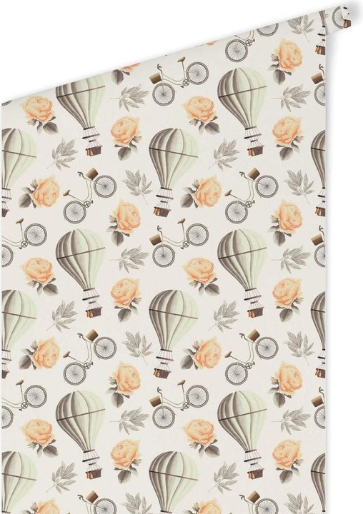 Image du produit Trenddeko Ballon à air chaud vintage - blanc (1008 x 48 cm)