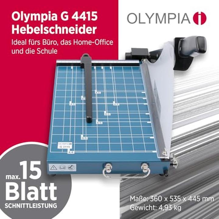 Actual product image Olympia G 4415 DIN A 3 lever cutter (1 sheet of paper, A3)