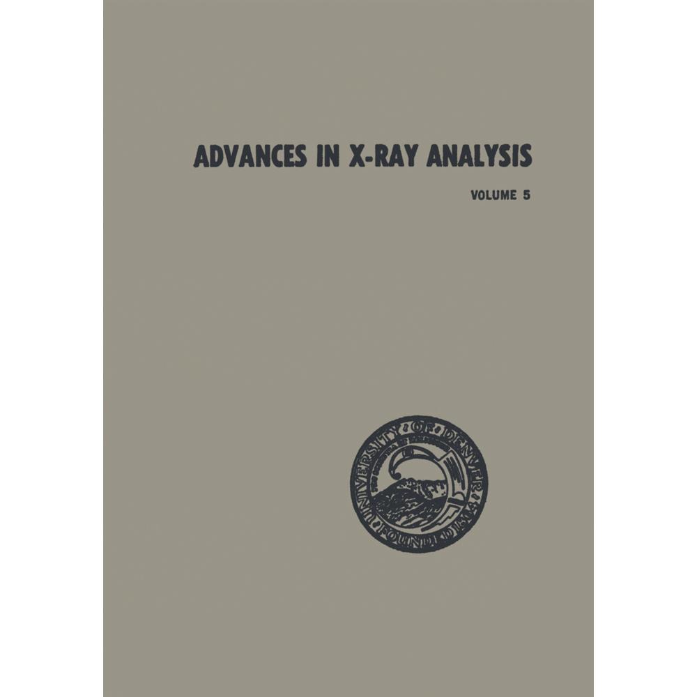 Advances in X-Ray Analysis, Fachbücher von William M. Mueller
