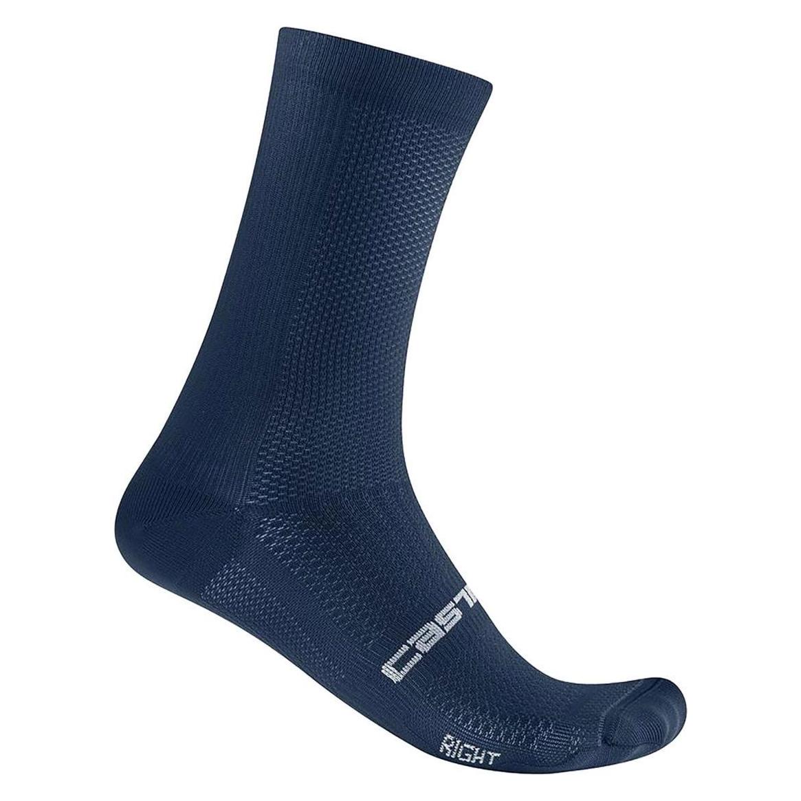 Castelli, Unisex, Sportsokken, Espresso 18 Sok (L/Xl), Blauw