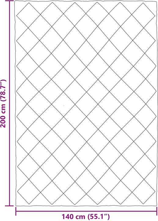 Produktbild vidaXL Moderne Bettwäsche (Duvetbezug, 155 x 220 cm)