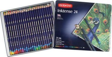 Immagine prodotto Derwent Matita colorata Inktense Set 24 astuccio in metallo (Multicolore, multicolore, 24 x)