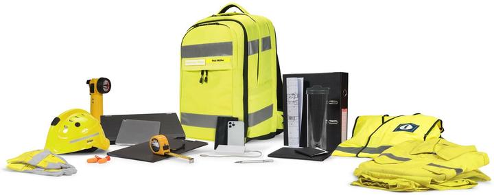 Actual product image Dicota Backpack Hi-Vis 32 - 38 litres - yellow (38 l)