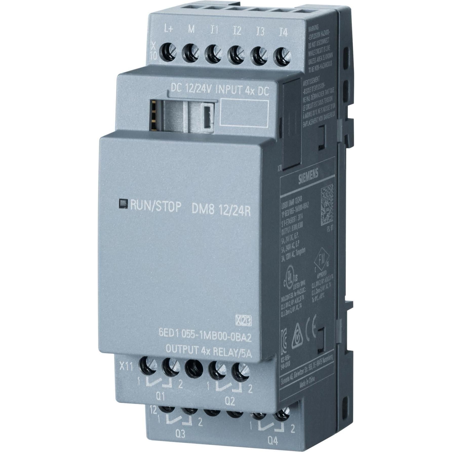 Siemens Expansion Module LOGO!8 DM8 12/24 4DI4DO, Relais