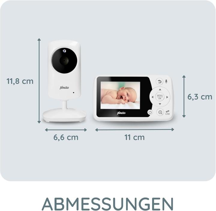 Produktbild Alecto Babyüberwachungsgerät mit Kamera (Babyphone mit Kamera, 300 m)