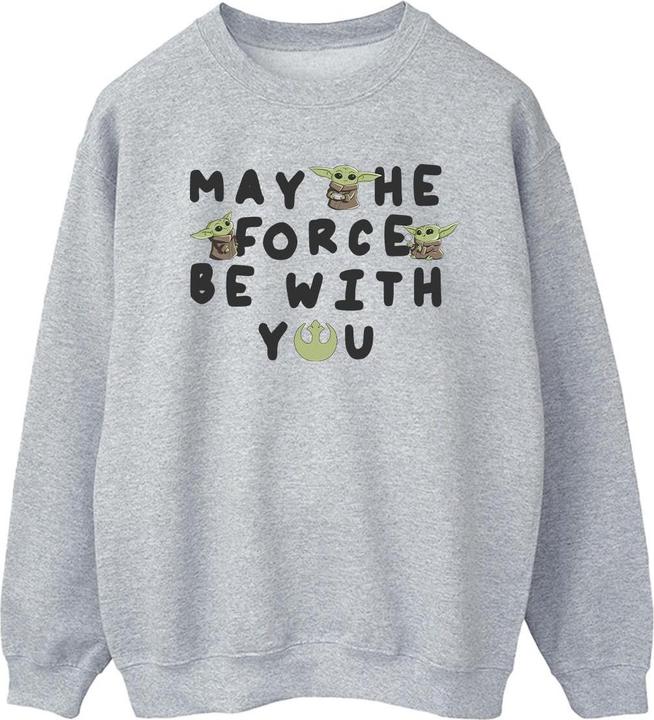 Immagine prodotto Star Wars The Mandalorian Grogu May The Force Be With You Felpa Uomo (M)