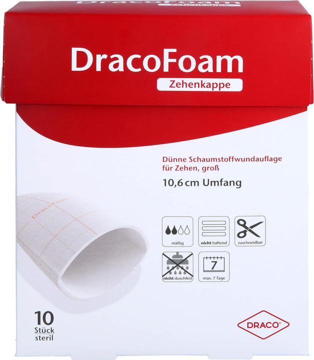 Produktbild Dracco DracoFoam Zehenkappe Schaumstoffverband, 10 St VER