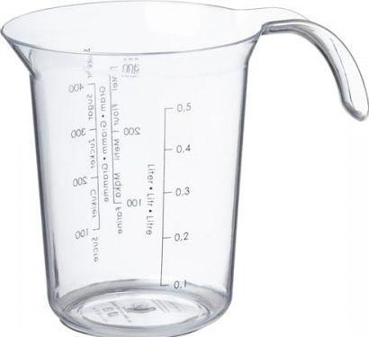 Actual product image Plast team Palermo" measuring jug, 0.5 litre, transparent (500 ml)