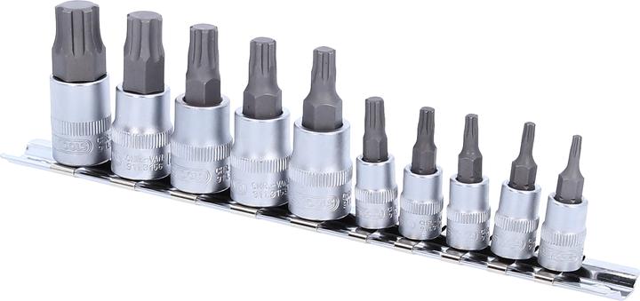 KS Tools 1/4"+3/8" TorxPlus bit dopsleutelset, 10 stuks, IP10-IP60 ( 911.3140 )