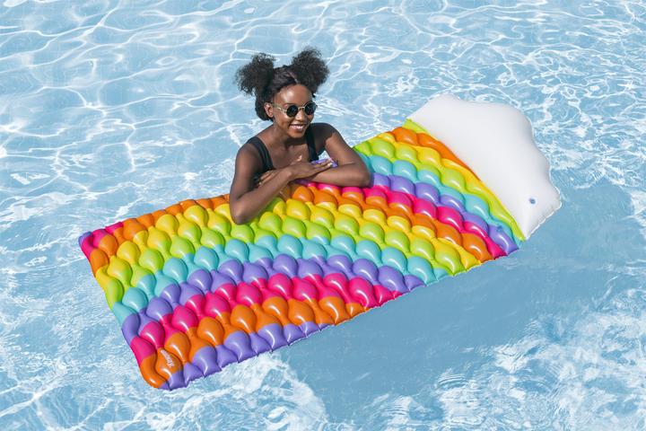 Actual product image Bestway Rainbow Dreams™ air mattress 216 x 80 cm