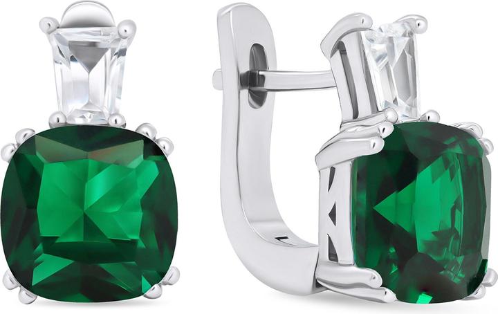 Produktbild Brilio Silver - Timeless silver earrings with zircons EA633WG