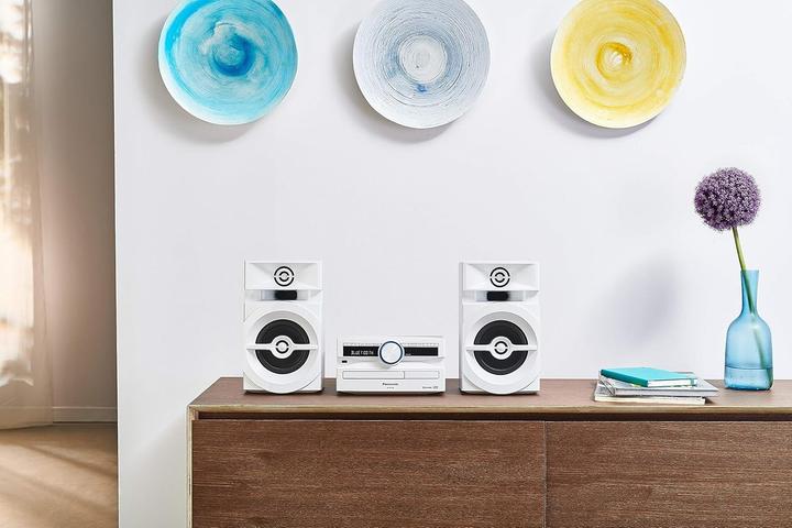 Immagine prodotto Panasonic SC-UX102 Mini impianto audio domestico 300 W Bianco (Lettore CD, Bluetooth, 2x 150 W)
