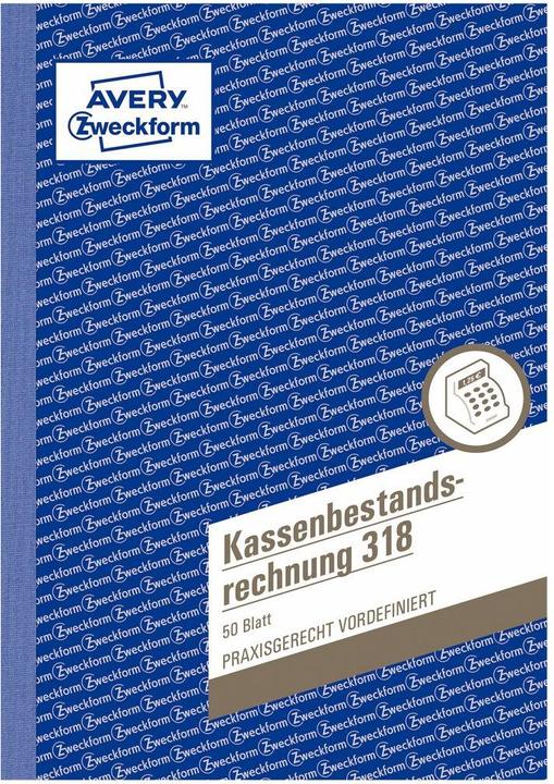 Produktbild Avery Kassenbestandsrechnung (50 x)