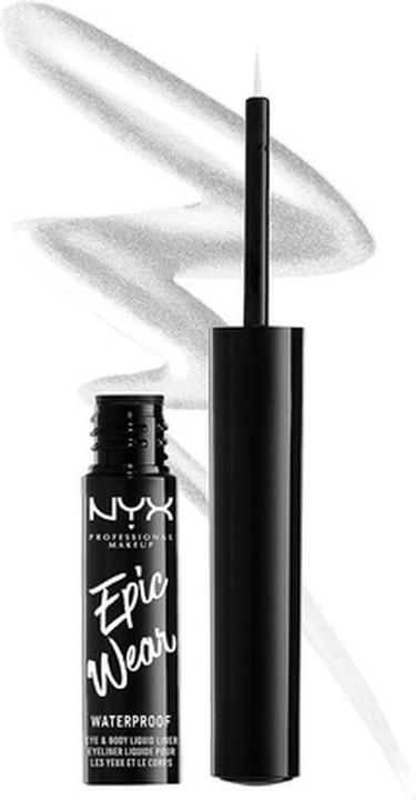 Immagine prodotto NYX Professional Make-Up Epic Wear Metallic Liquid Liner - Metallo d'argento (Argento metallo)