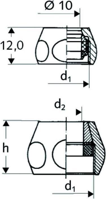 Produktbild Schell Quetschverschraubung komplett, chrom 3/8Zollx12mm