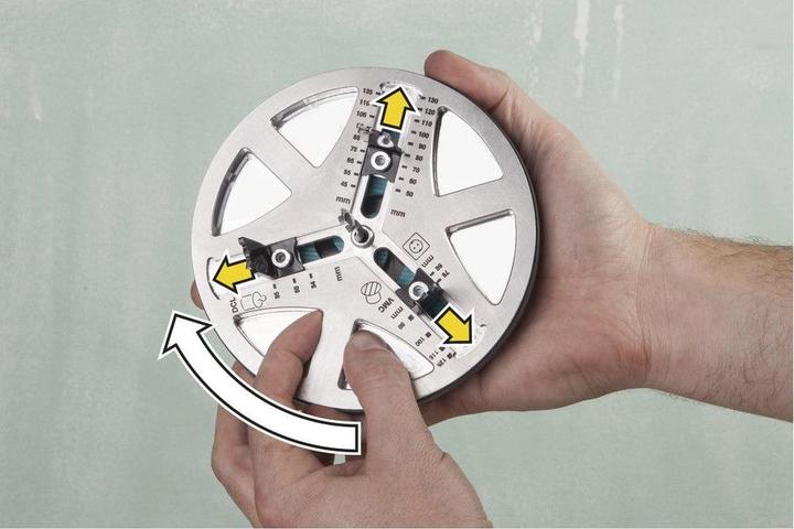 Actual product image wolfcraft 1 AH 45-130 Adjustable hole saw ø45-130 (45 mm, 130 mm)