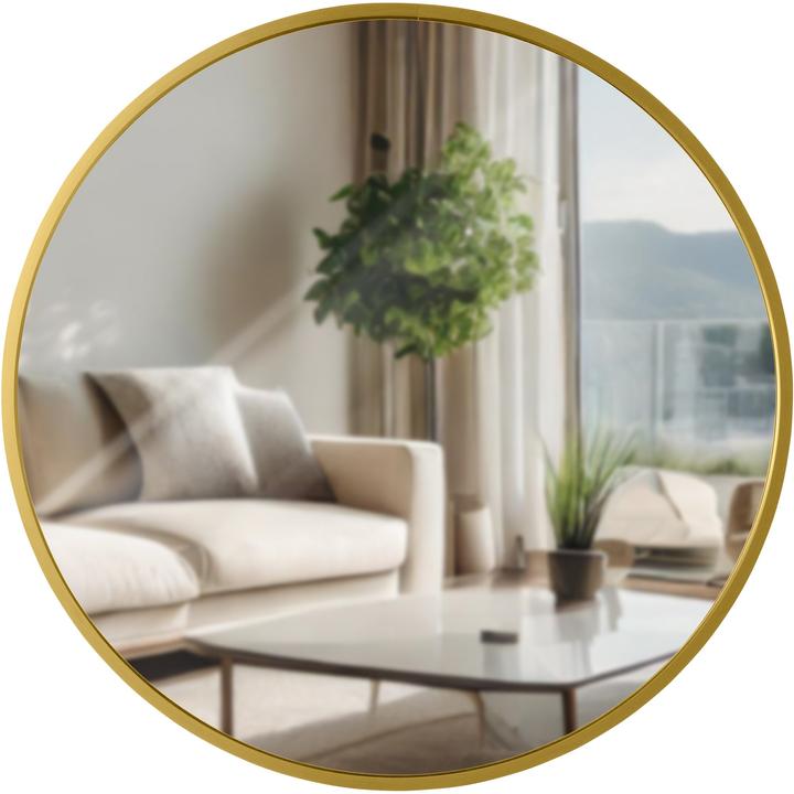 Produktbild CLP Wandspiegel Elsie rund in 4 Grössen, für Wohnzimmer, Schlafzimmer oder Bad (Ø 80 cm, Ø 45 cm, Ø 60 cm, Ø 30 cm)