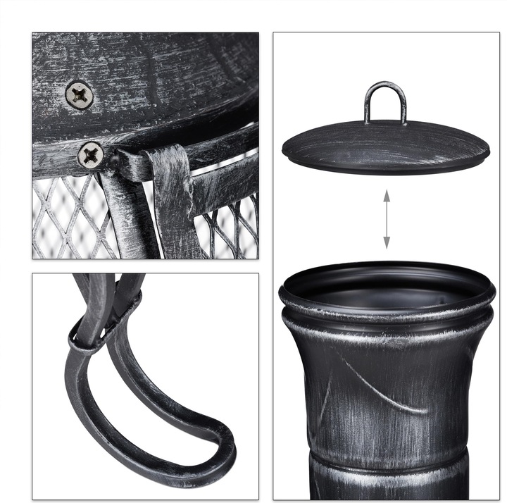 Actual product image Relaxdays Patio oven