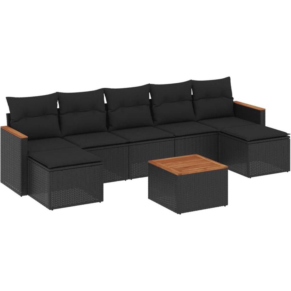 VidaXL, Gartenlounge, 10-tlg. Garten-Lounge-Set mit Kissen