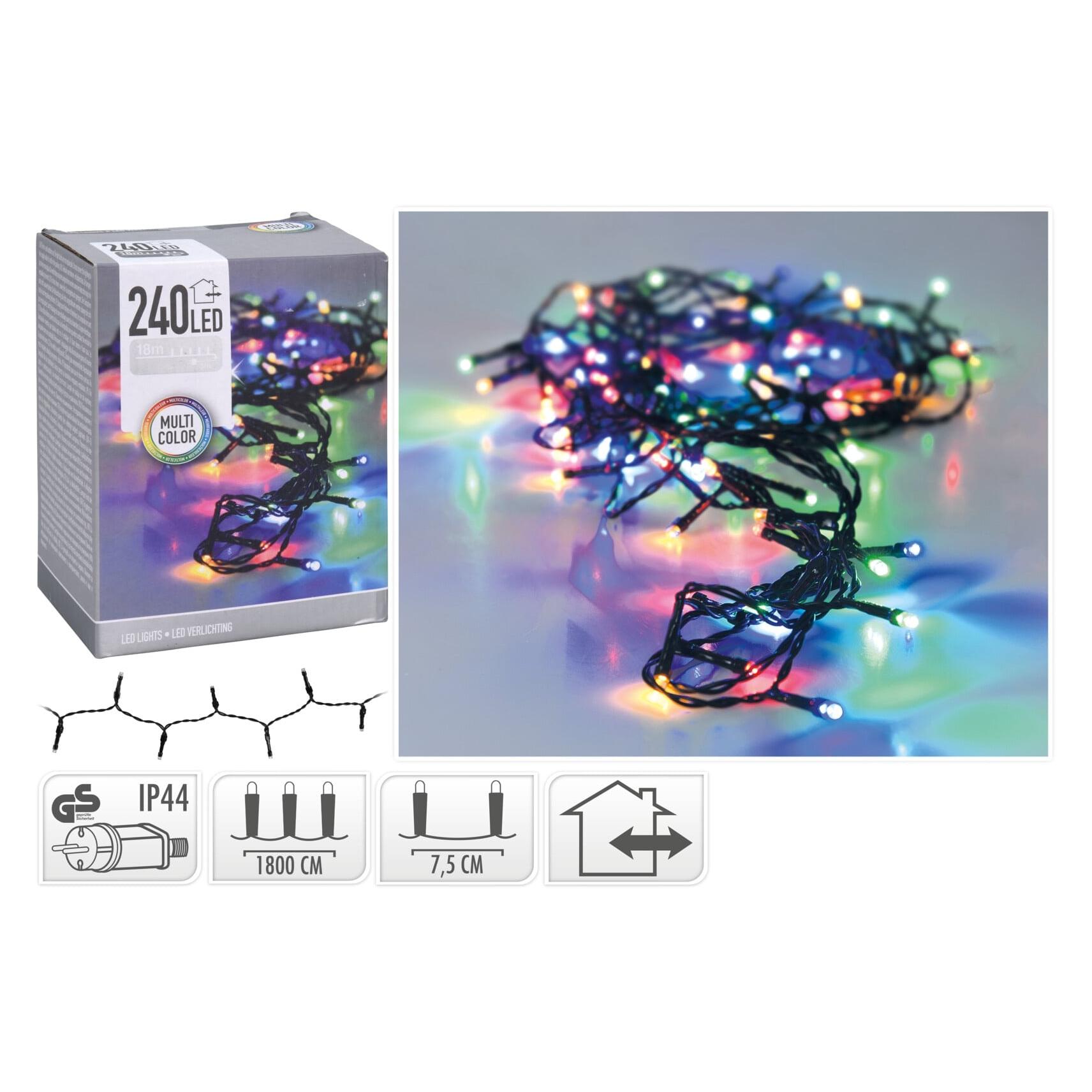 Mondex, Feeënlichtjes, ŁAŃCuch Led 240L Veelkleurig 18M (18 m)