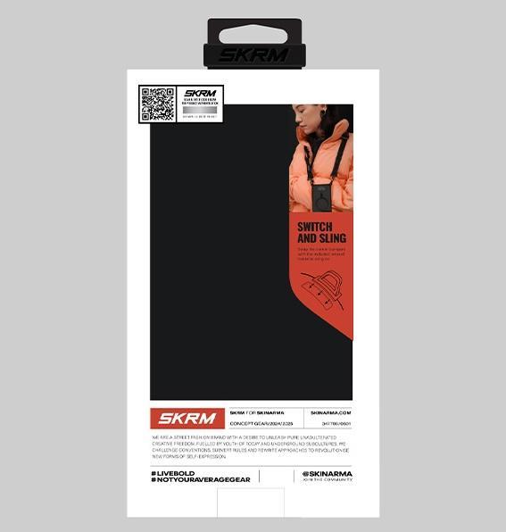 Actual product image Skinarma case Kira Kobai iPhone 16 Pro Max 6.9" Magnetic Charging Grip Stand chrome (Apple iPhone 16 Pro Max)