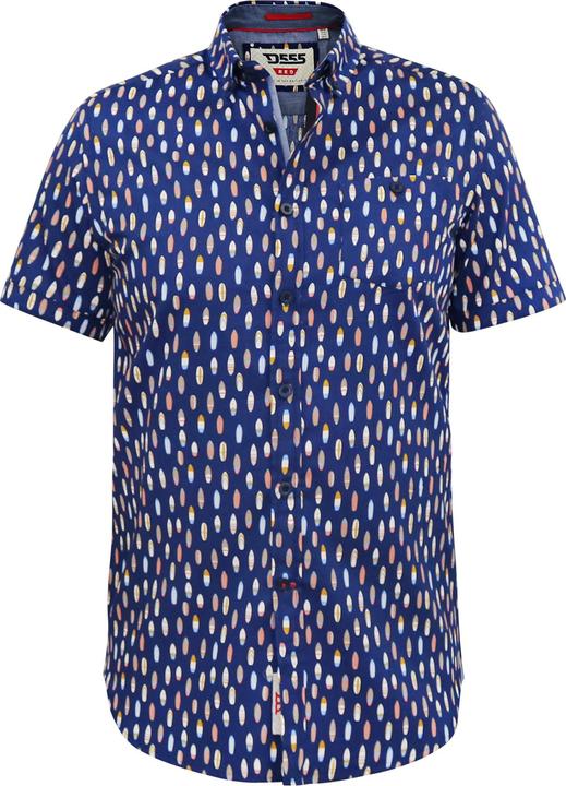 Immagine prodotto DUKE Hackford D555 Camicia Kingsize Tavola da Surf Con Bottoni sul Colletto Maniche Corte Uomo (5XL)