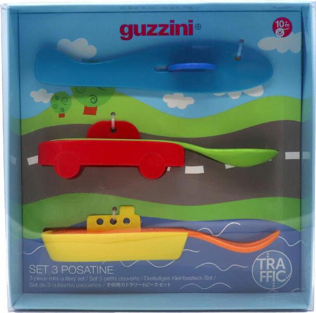 Produktbild Guzzini 07750052 Besteckset mini traffic 3-delig Bimbi
