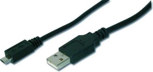 Produktbild Digitus Typ A auf micro-Typ B (1.80 m, USB 2.0, 2.50 W)