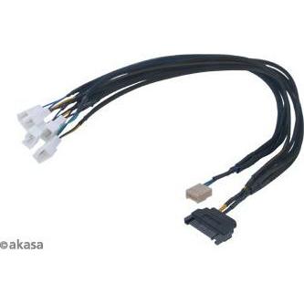Akasa Cavo di distribuzione Flexa FP5S PWM (5 ventole) - con maniche, Cavo interno (PC)