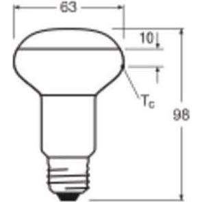 Thumbnail - Ledvance, Leuchtmittel, LED-Reflektorlampe (E27, 4.90 W, 345 lm, 1 x, G)