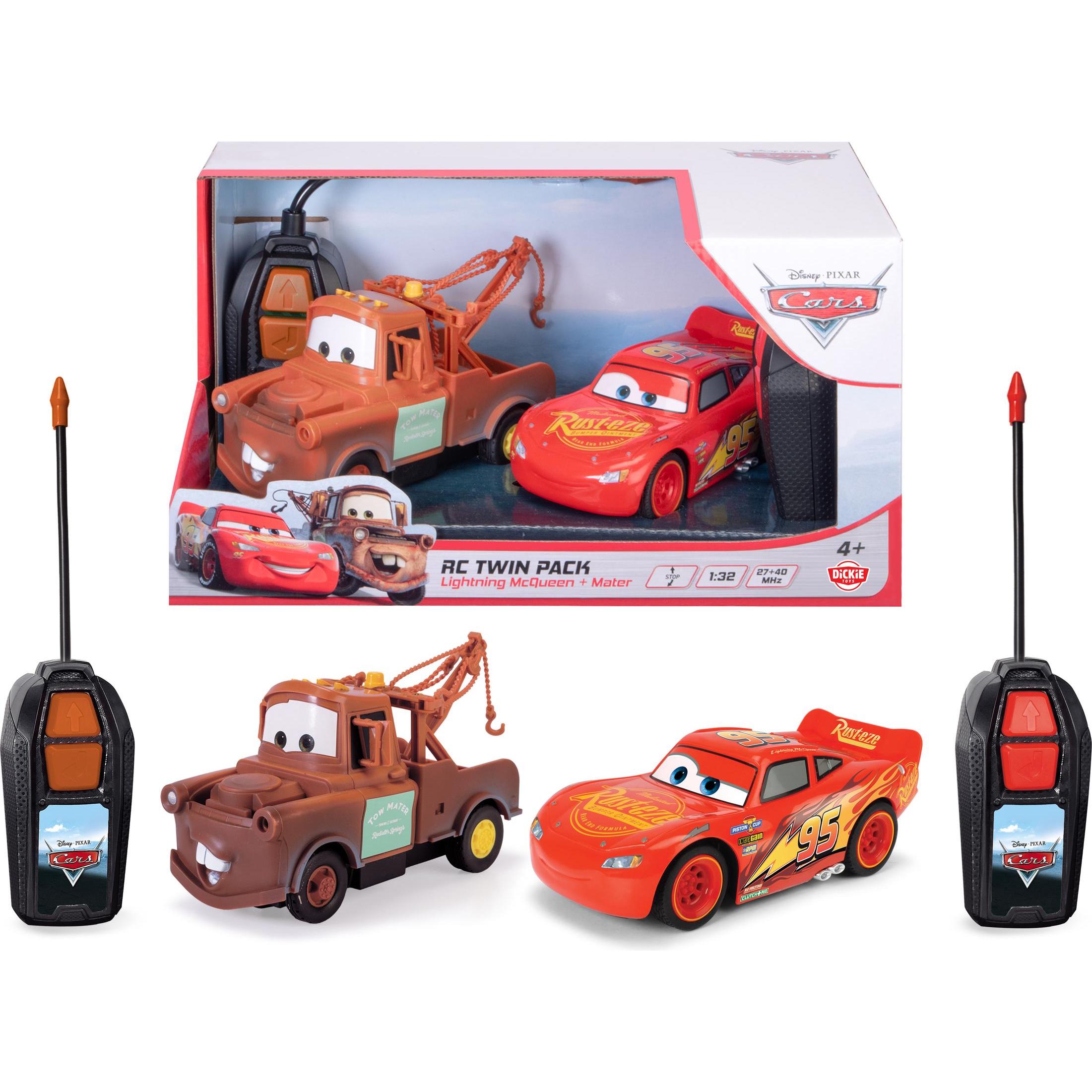 Dickie RC Cars LMQ + Mater Twin Pack 1:32