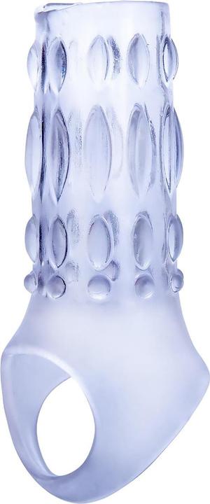 NMC 3 inch tpe transparent penis enhancer with ball strap