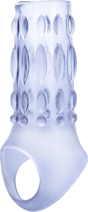 NMC 3 inch tpe transparent penis enhancer with ball strap
