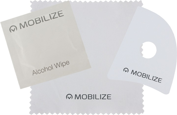 Actual product image Mobilize Black frame glass (1 Piece, Honor 9X Pro)