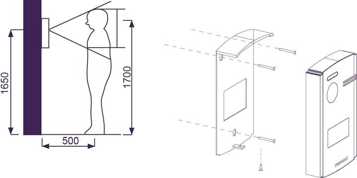 Productafbeelding Fermax Videosprechanlage mit 7-Zoll-Monitor, Nachtsicht und IP54-Schutz