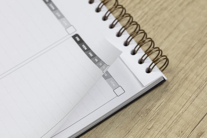 Actual product image Clairefontaine Weekly planner Age Bag My Weekly Black