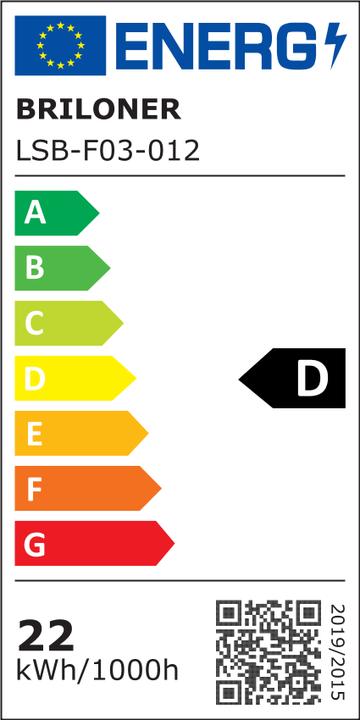 Label énergétique Briloner B smart WiFi + Bluetooth Panneau LED RGB/W, LED/22W (2700 lm)