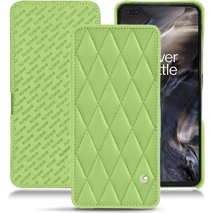 Noreve Lederschutzhülle horizontal (OnePlus Nord), Smartphone Hülle, Grün