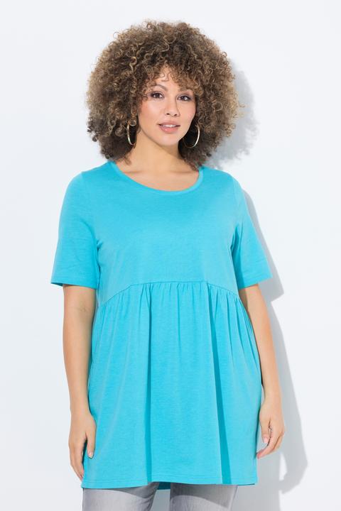 Produktbild Ulla Popken T-Shirt, A-Linie, elastische Naht, Rundhals, Halbarm (58)