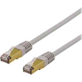 Deltaco patchkabel - 7 m - gra (CAT6a, 7 m), Netzwerkkabel