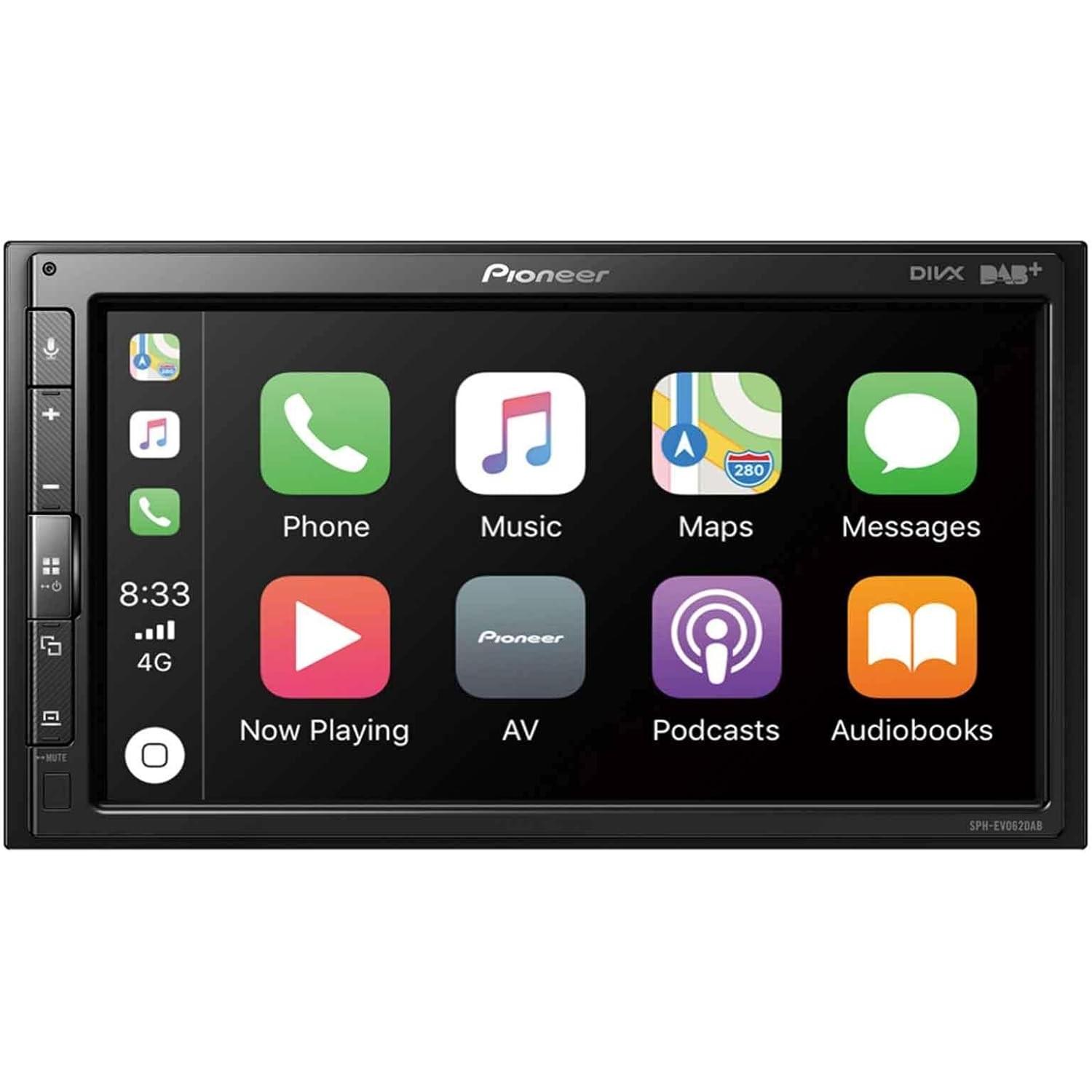 Pioneer, Autoradio, Autoradio 6,8 pouces avec Apple CarPlay, Android Auto, DAB+ et Bluetooth pour Renault Clio IV (Auto Android, Apple Carplay)