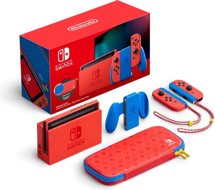 Actual product image Nintendo Switch - Mario Red & Blue Edition