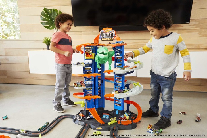 Produktbild Hot Wheels City Megacity Parkgarage mit T-Rex-Angriff