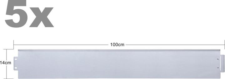 Actual product image Wiltec Steel lawn edging 5m bed edging Mowing edging galvanised